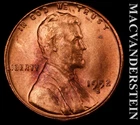 1952-S Lincoln Wheat Cent - Choice Gem Brilliant Uncirculated  No Reserve #L4437