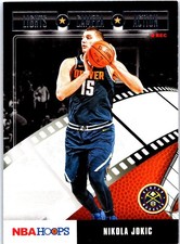 2019-20 Hoops #28 Nikola Jokic Lights Camera Action Denver Nuggets