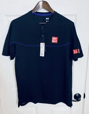 Uniqlo Roger Federer RF 2022 LifeWear Day Tennis Polo Shirt Large Nike NWT Nadal