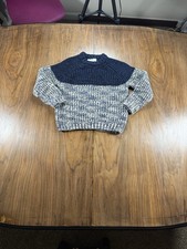Zara Kids Cream and Navy Sweater Size 7