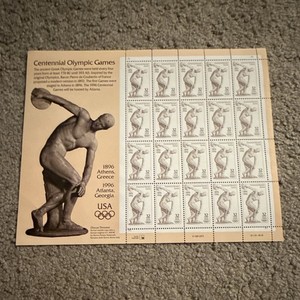 USA 32¢ Centennial Olympic Games 1896-1996 Full Sheet MNH Stamps