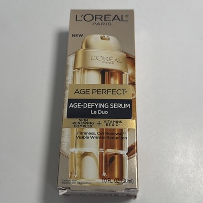 L'oreal Age Perfect Age Defying Serum Le Duo 2-in-1 Full Sz New Sealed Fresh