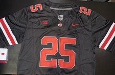 Bo Jackson Black Ohio State OSU Jersey Buckeyes Stitched 25 FUSE Stitched