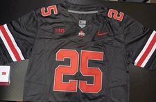 Bo Jackson Black Ohio State OSU Jersey Buckeyes Stitched 25 FUSE Stitched