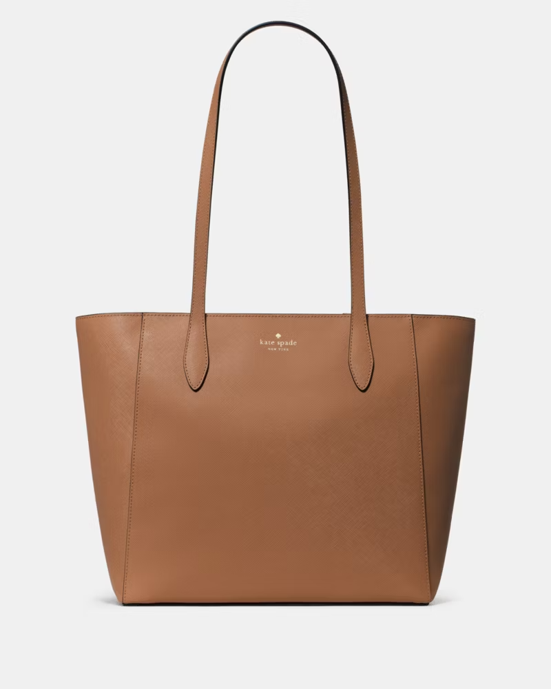 New Kate Spade Dana Tote Bag Large Tuscan Brown Saffiano Laptop