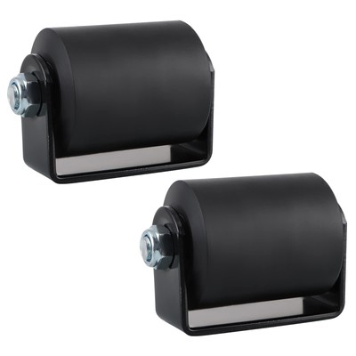 Skelang 2 Pcs Slide Gate Guide Roller, 3'' Rolling 3 inches, 2 pcs, Black 