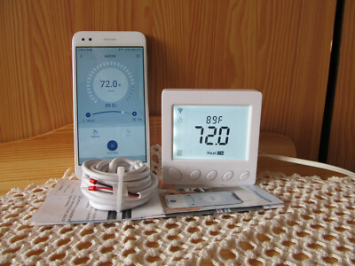 Smart Control Floor heating  Functional Thermostat 100-240V/16amps C/F degrees