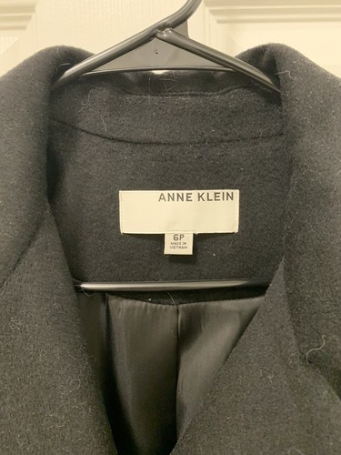 NEW: Anne Klein Coat Cashmere Blend Walker 6P New With Tags - Picture 5 of 9