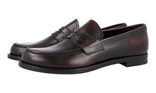 PRADA Penny Loafer Dress Shoes - 2DB158 Burgundy Cordovan - NEW