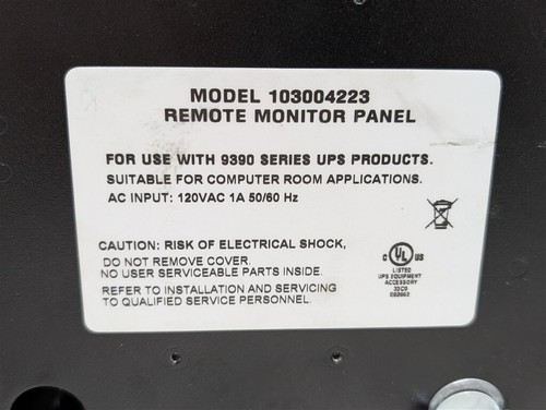 USED Eaton 103004223 Series 9390 UPS Remote Monitor Panel - 第 3/8 張圖片