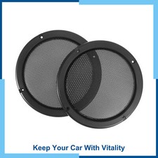 Universal Pack 2 7 Inch Speaker Grills Cover Mesh Guard Protective Case Black