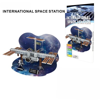 Outer Space International Space Station 3D Jigsaw Puzzle DIY Model Set 34 PCS