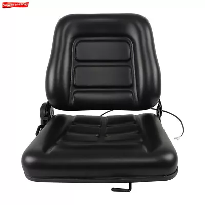 LABWORK-PARTS Fold Down FORKLIFT SEAT Fit FOR CLARK CAT HYSTER YALE TOYOTA MITSUBISHI