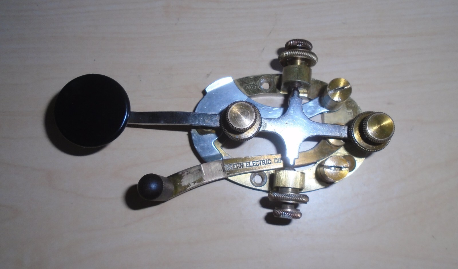 WESTERN ELECTRIC BRASS TELEGRAPH KEY eBay