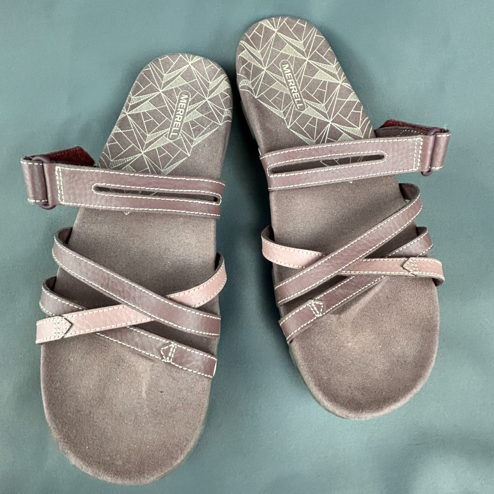 Merrell Sandalo Donna Pelle Sandspur Rose Slide Regolabile US 10