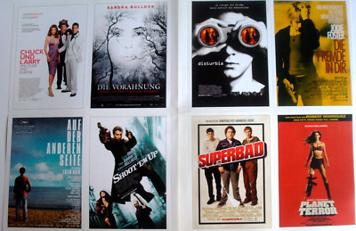 A145  8x Cinema Filmkarten SHOOT EM UP / PLANET TERROR / DISTURBIA etc.