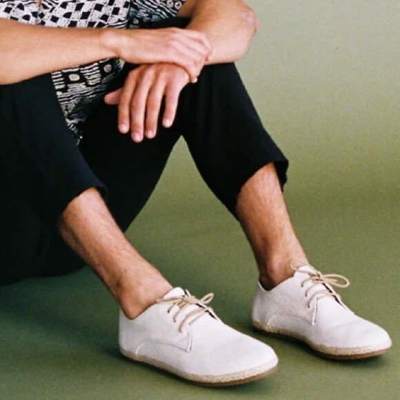 Patara Mens Ivory Nomad Canvas Derby Casual Lace Up Shoe Men’s Size 14 Eco-Friendly Travel Shoes - Ivory Nomad | Patara Shoes main image 4