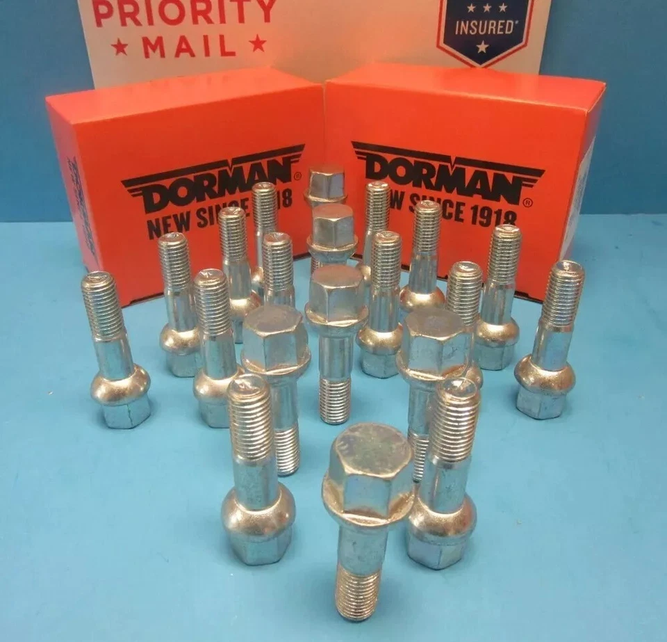 Nuevo 20 pernos de perno de rueda F & R reemplazo Mercedes OEM # 0009904807 hecho en EE. UU. Foto 4 de 4