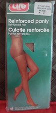 Vintage Pantyhose Life Reinforced Panty And Toe Color Beige One Size BALLS1