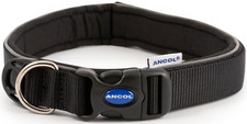 Padded Dog Collar - Black. Extreme Shock. Large (46cm - 54cm).