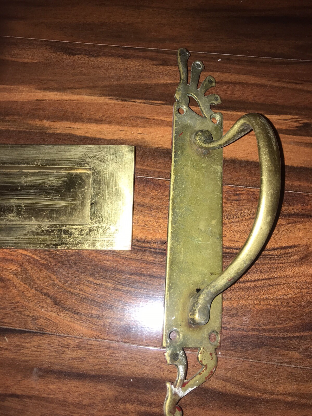 brass Main Door handle and a letterbox eBay