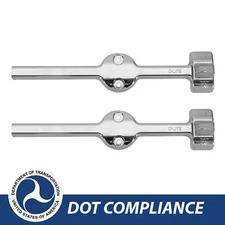 2x 12V 8.5" Red/Amber LED Double Face Marker Light RV Truck Trailer Fender Lamps