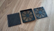 60mm Fan Filter, Black, ABS Plastic -- Ventilator Grill Protector Guard