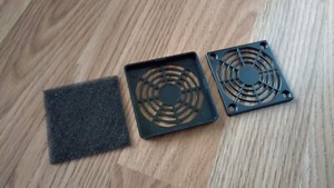 60mm Fan Filter, Black, ABS Plastic -- Ventilator Grill Protector Guard