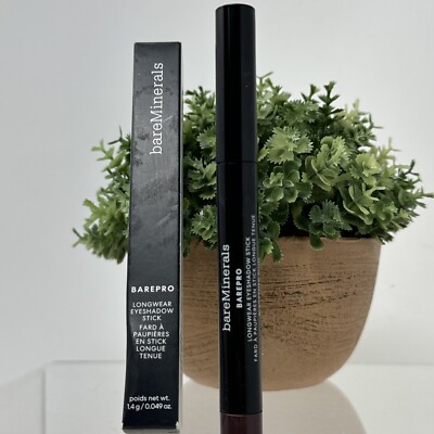 NEW bareMinerals Barepro Longwear Eyeshadow Stick BLACKENED PLUM Full Size