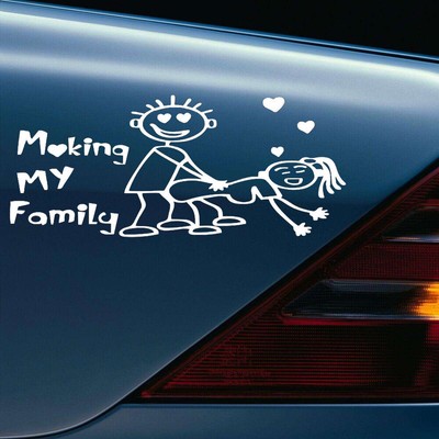 My Family Funny Car Sticker Vinyl Decal Auto Window Decal Sticker