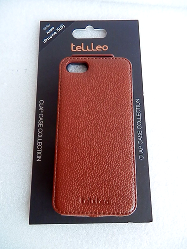 Handy Hülle telileo Für Apple iPhone 5(S) Neu in Org.-Verpackung-Farbe Cognac - Bild 4 von 4