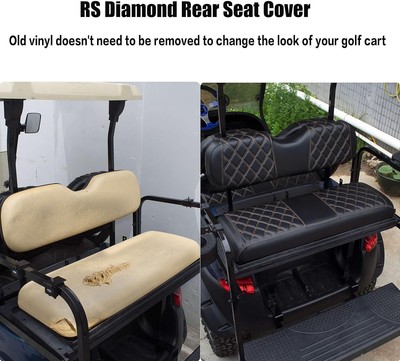 Golf Cart Diamond Seat Cover for Club Car,Perfect Fit Comfort Vinyl High Quality