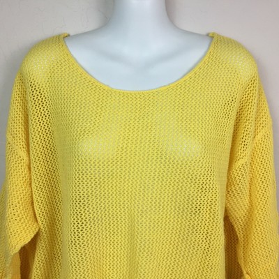 women's plus yellow top