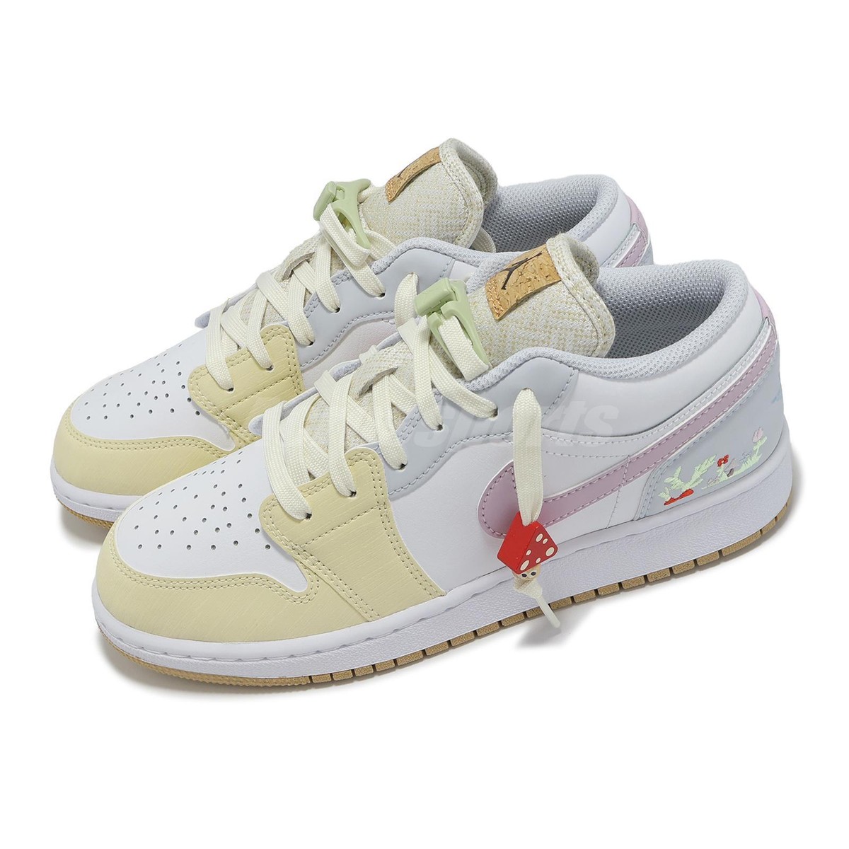 シューズ(女性用) NIKE AIR JORDAN 1 LOW(GS) Nike Air Jordan 1 Low GS AJ1 Mushroom Kids Youth Women