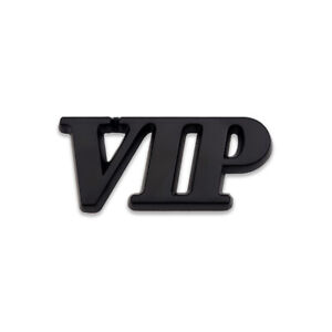 Black Vip Logo Emblem Vip Motors Car Badge 3d Metal Sticker Racing Sport Decal Ebay