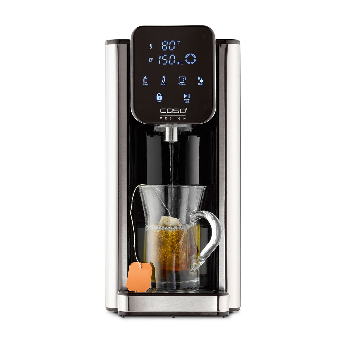 Caso Turbo Hot Water Dispenser LED 7 Settings Grey