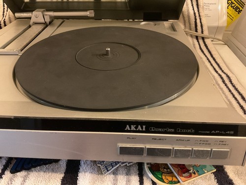 VTG AKAI AP-L45 Linear DRIVE FULL-AUTOMATIC TURNTABLE Parts Repair As-is - Picture 4 of 14
