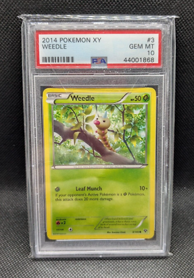 PSA 10 WEEDLE 3/146 2014 XY Base Set Pokémon Card Gem Mint | eBay
