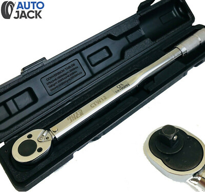 Autojack 1/2 Zoll Ratsche Drehmomentschlüssel 28 - 210Nm Sq Antrieb Buchse im Koffer