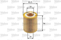 Valeo 586510 ÖLfilter FüR Alfa Romeo, Cadillac, Fiat, Holden, Opel, Saab, Suzuki