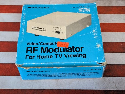 Archer Video & Computer RF Modulator Catalog No. 15-1273 Home TV Viewing Vintage