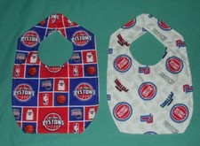.NEW handmade BABY CHILD BIB DETROIT PISTONS BASKETBALL  /SHIPPING DISCOUNTS