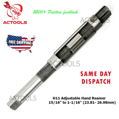 Adjustable Hand Reamer H11 15/16'' to 1-1/16'' (23.81- 26.98mm)  USA ACTOOLS