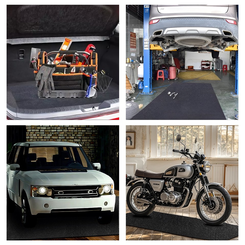 Oil Spill Mat, 79" x 98" Garage Floor Mat Under Car Large Repair