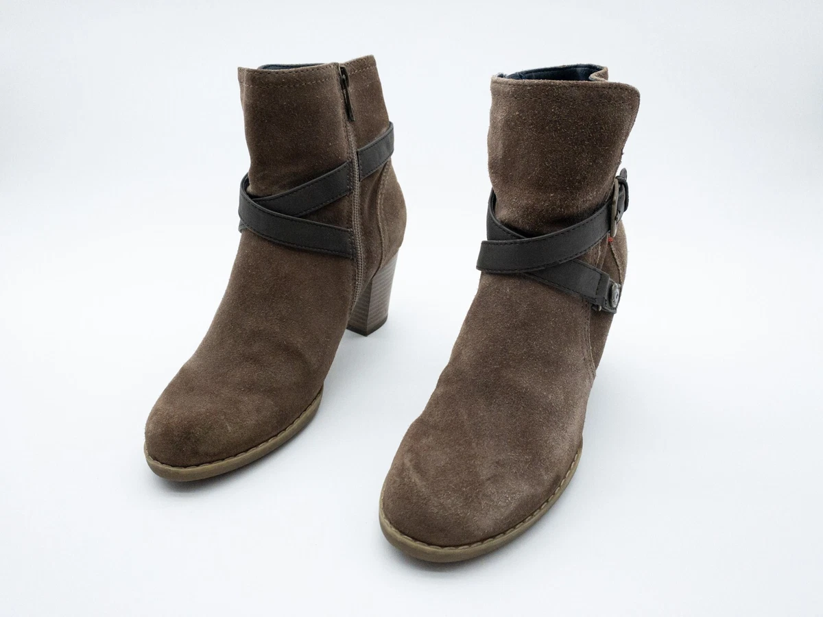 TOM TAILOR Stivali con plateau - fango/beige