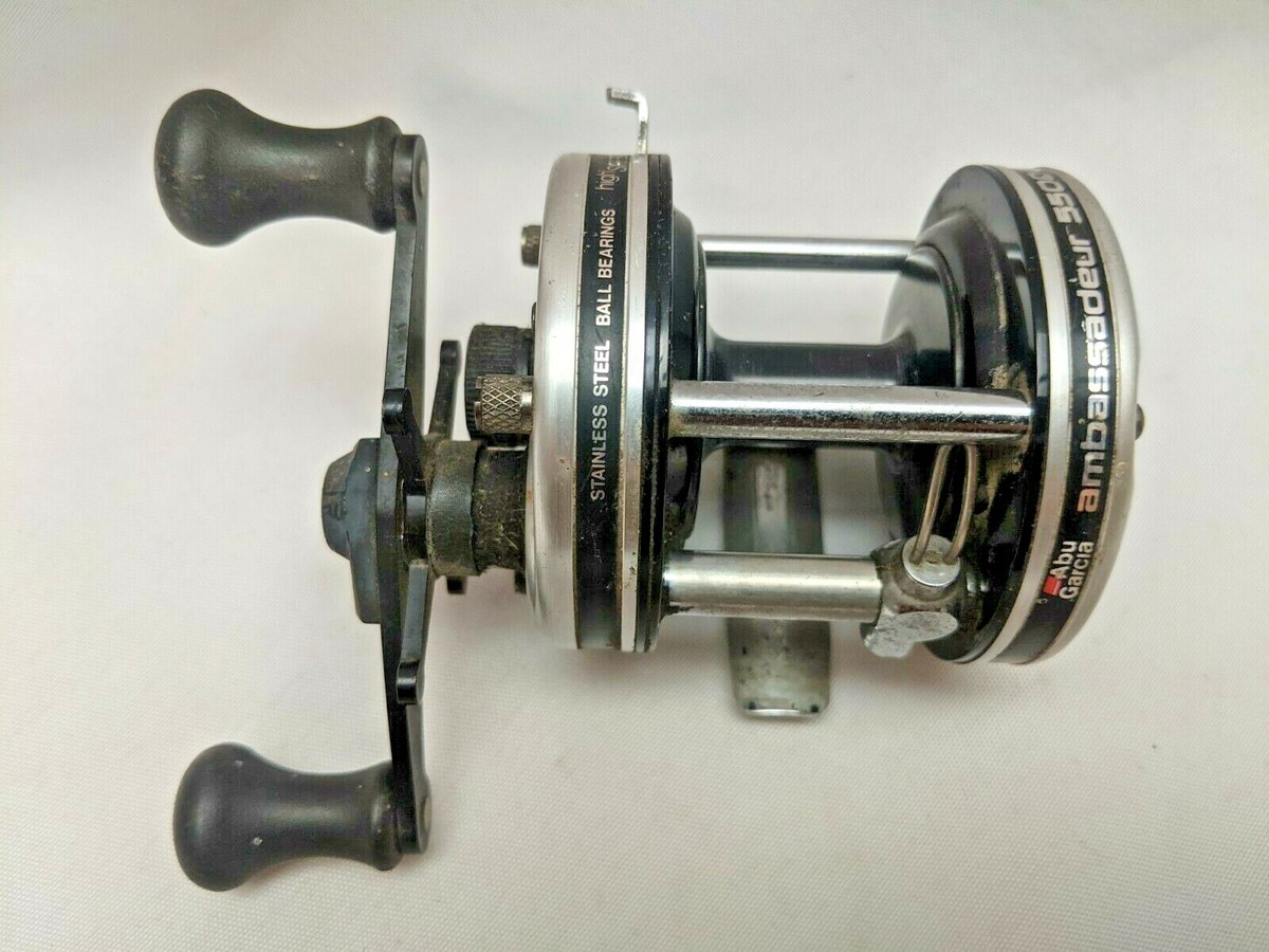 VINTAGE Abu Garcia Ambassadeur 5500C High-Speed Stainless Steel Casting Reel