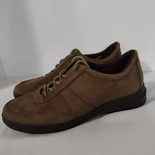 Easy Spirit Brown Suede Lace Up Women Comfort Shoes Size US 7.5 M