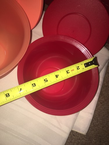 TUPPERWARE Impressions Bowls Set (3) 18-10-5 1/2 Cup-New-Serve Store Popcorn GOR - Picture 12 of 12