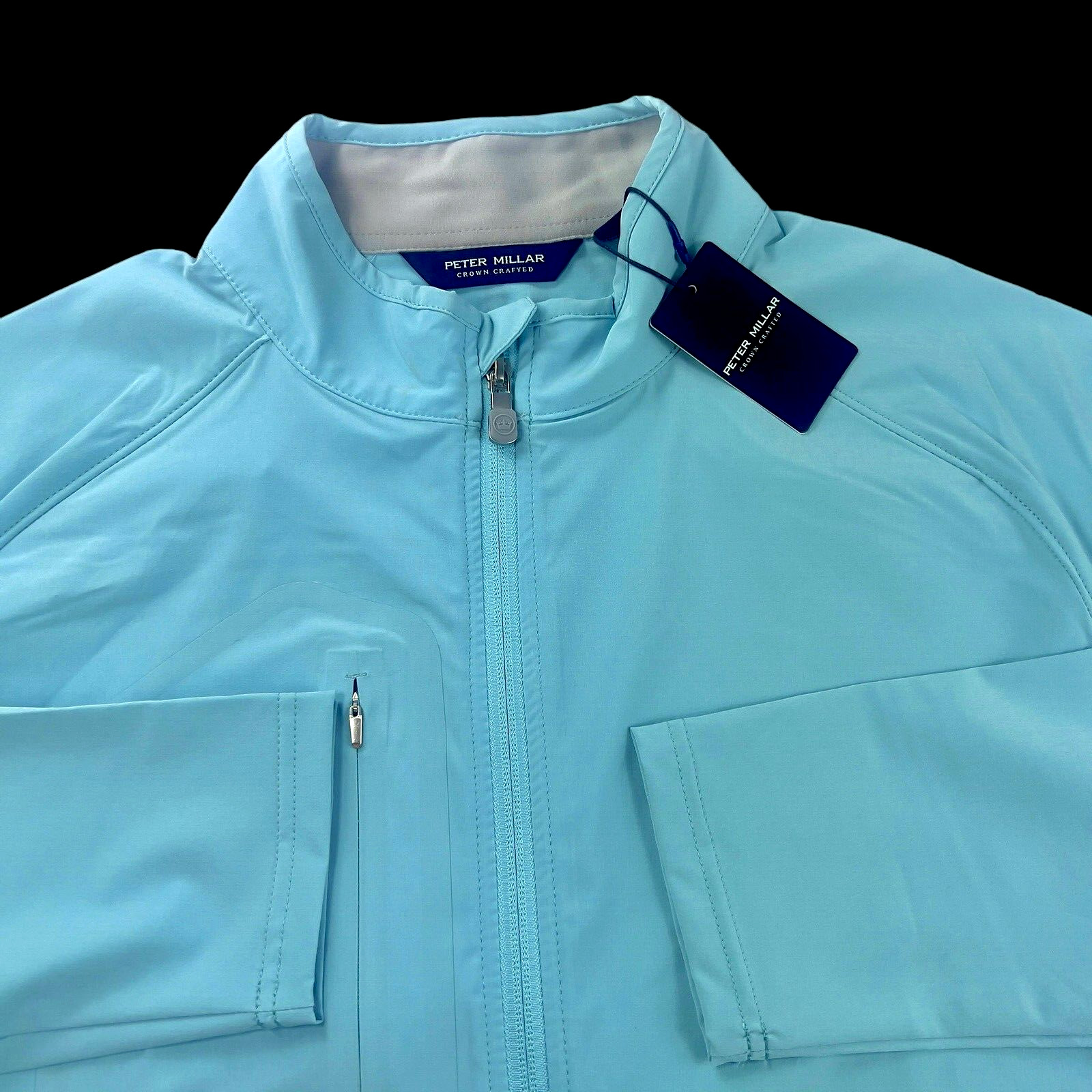 Peter Millar Crown Crafted Flex Adapt Wind Cheater Full Zip Pullover Jacket LRG