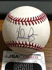 NOLAN RYAN 4 SIGNED AUTOGRAPHED OAL BASEBALL!  Astros, Mets, Rangers!  HOF!  JSA
